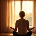 Person stretching in the morning light, representing energy-boosting routines